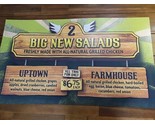 Potbelly Sandwich Works 2000s Uptown Farmhouse Salad Promotional Sign 40... - £700.63 GBP