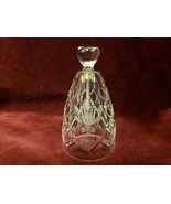 Waterford 1984 Holly Lamp Twelve Days of Christmas Crystal Bell 4&quot; No Box - £21.79 GBP