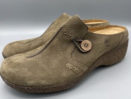Timberland Comforia System Leather Mules Womens 10 M Slip On Wedge Brown... - $389.93 MXN