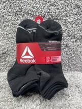 Mens Reebok 12 Pack  Essentials  Ankle Socks Black SZ 10-13 Shoe SZ 6-12.5 - £11.30 GBP