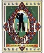 Genuine Antique Golfer Golfing Go Golf Porcelain Sign - $83.01 CAD
