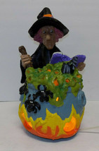 Matrix Plastic Foam Blow Mold Halloween Witch Cauldron Lighted Rare 17&quot; - £34.59 GBP