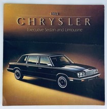 1984 Chrysler Executive Sedan Dealer Showroom Sales Brochure Guide Catalog - $9.45