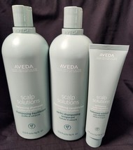 Aveda Scalp Solutions Shampoo &amp; Conditioner  33.8 oz + Scalp Treatment 5 oz - £121.28 GBP