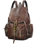 Women Leather Backpack Purse Teen Girls Travel Drawstring Rucksack  - £26.84 GBP