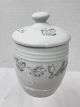 Vintage French Mustard Pot w Lid Les Decore De Paris Ironstone Restauran... - $18.32