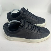 ECCO Men&#39;s Soft 10 Classic Sneaker Black Leather US size 9 EU 43 - £38.94 GBP