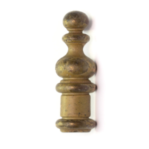 Vintage Mid-Century Ornate Brass Tone Drawer Cabinet Pull Handle 3 1/4&quot; height - £2.19 GBP