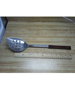 Vintage stainless steel slotted serving spoon - £14.93 GBP