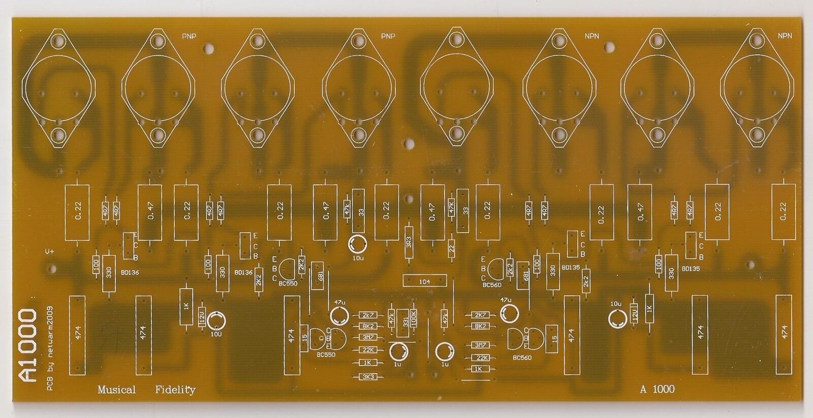Pure Class A 50W amplifier PCB MF A1000 1pc ! - $14.26