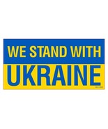 12 Pack We Stand With Ukraine Official Flag Bumper Sticker - £18.55 GBP