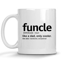 Funny Uncle Coffee Mug, Funcle Definition Mugs, Gifts For Uncle From Niece Nephe - £11.90 GBP