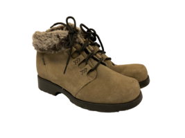 Sporto Women’s Fur-Lined Insulated Winter Boots Tan/Black Size 7.5M - £30.04 GBP