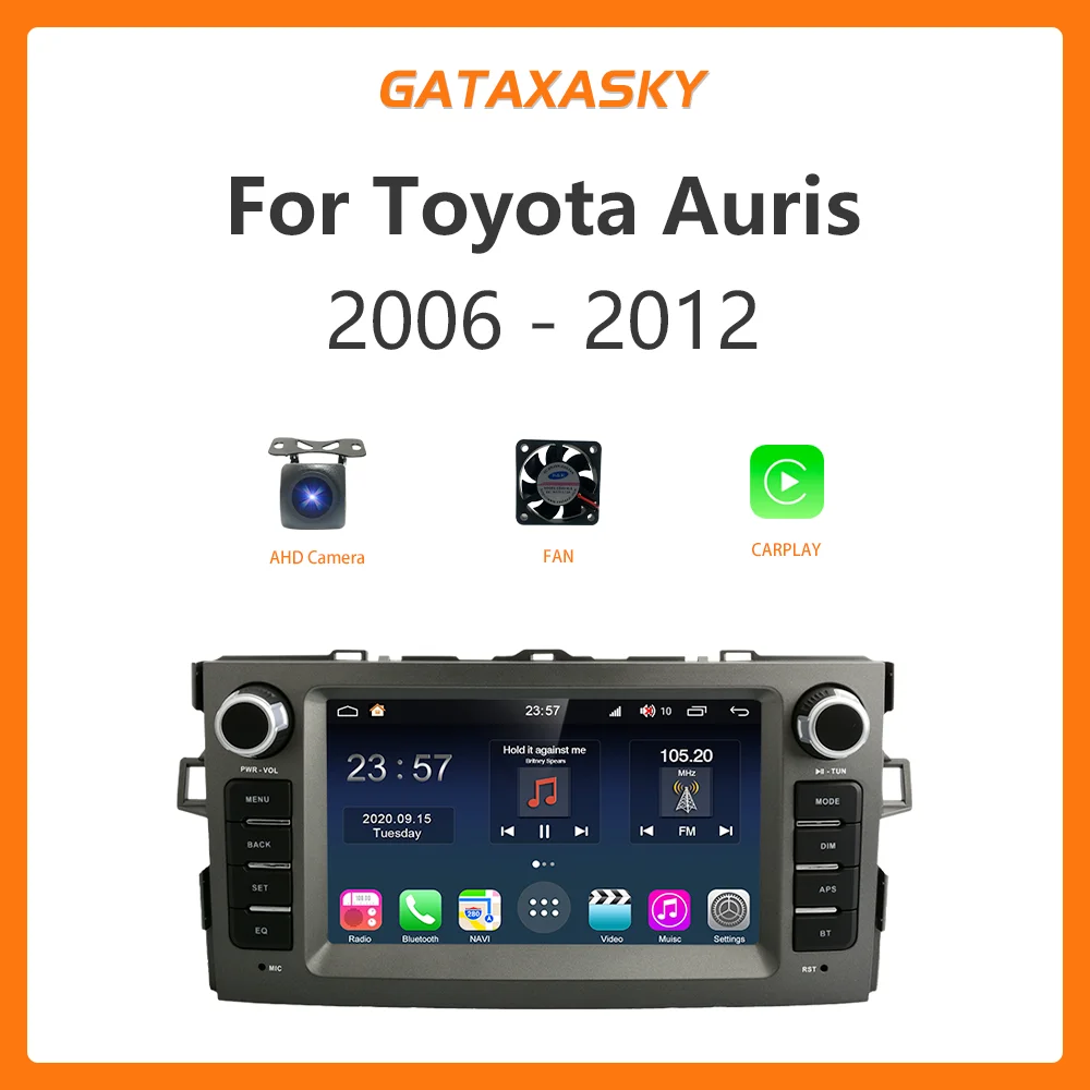 GATAXASKY Car Android Radio AUTO Navigation Multimedia  For Toyota Corolla Auris - $226.01+