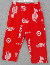 Jostar Capri Pants SZ M (S?) Red w/ White Batik Pattern Bottom Lounge Wear NWOT - £11.20 GBP