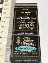 Front Strike Matchbook Cover  Lamp Lighter Restaurant and Lounge  gmg  U... - $12.38