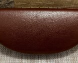 MAUI JIM Sunglasses Hard Clam Shell Case ONLY Brown Leather Glasses Case... - $9.74