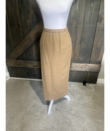 Vintage Pendleton Maxi Skirt Womens Size 16 W Beige Tan Long 100% Virgin... - $33.57 CAD