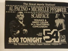 Scarface Movie Print Ad Vintage Al Pacino Michelle Pfiefer TPA2 - £4.64 GBP