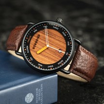 Wooden Quartz Watch Casual Wristwatch for Men Unique Gift - €51,66 EUR