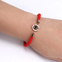2019 New Chinese Red Rope Bracelets Women Pig Year 100 Language I Love You Jewel - £10.47 GBP