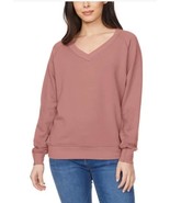 Buffalo Womens Sweater Pink Rose V-Neck Pullover Fleece Heavyweight Long... - $735.95 MXN