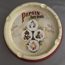 Vintage Metal Ashtray Pepsin Tutti-Frutti Advertisement Piece-England-8” by 1.5” - £4.77 GBP