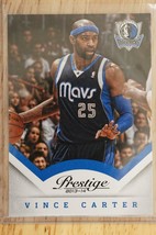 2013-14 Prestige Panini #139 Vince Carter Dallas Mavericks NBA Basketball Card - £3.83 GBP
