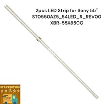 2pcs LED Strip for Sony 55&#39;&#39; ST0550AZ5_54LED_R_REV00 XBR-55X850G - $25.76