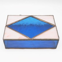 Stained Glass Art Trinket Dresser Box - £49.17 GBP
