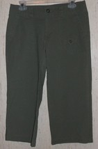 Excellent Womens Dockers Olive Drab Green Capris / Cropped Pants Size 8 - £18.30 GBP