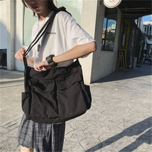 Women&#39;s Canvas Crossbody Bag, Solid Color Crossbody Bag, Large Capacity ... - £21.57 GBP