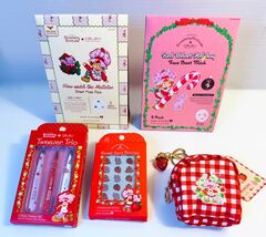 5x Strawberry Shortcake Set Skincare Makeup Tools Face Sheet Mask Tweeze... - €43,26 EUR
