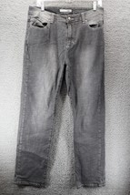 Chico&#39;s Platinum Womens Jeans Black Regular Fit Medium Wash Sz 1.5 (10) - £11.74 GBP