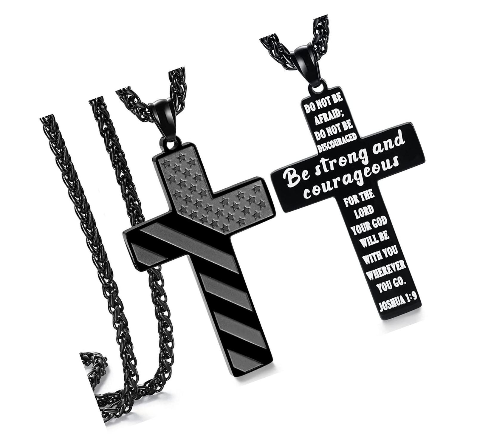 Gifts for Men/Teen Boys, American Flag Cross on - $51.41