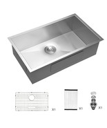 32&quot; Undermount Kitchen Sink - Stainless Steel - $4,397.93 MXN