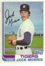 1982 Topps Jack Morris Detroit Tigers #450 Baseball Card - £1.57 GBP