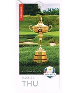 2021 Ryder Cup ticket Thursday September 23 practice Round Europe Winner - $72.05