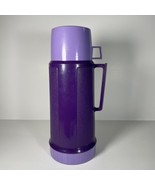 King Seeley Thermos Vintage Purple Lavender Super Quart Lunch Coffee 70s - $998.75 MXN