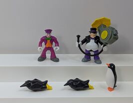 Imaginext DC Super Friends Joker Penguin Figures 3 Penguin animals umbre... - $14.84