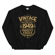 Vintage 70th Birthday Funny Tshirt 1969 Perfectly Aged Unisex Sweatshirt - £23.42 GBP