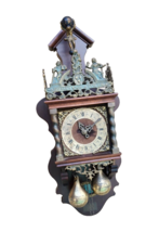 Zaanse Vintage Antique Dutch Wall Clock 8 day BIG RARE WUBA Warmink Frie... - $292.05