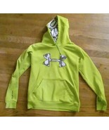 Under Armour Bright Green XSM Hoodie  White/Grey Camo - $18.77