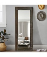 Kiayaci Floor Mirror Wood Frame Wall Mounted Mirror Distressed, 58&quot; X 24&quot;). - £153.27 GBP