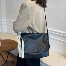 Soild Color Designer High Quality Leather Ladies  Bag Fashion Tel Design Large C - £148.84 GBP