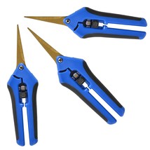 3 Packs Pruning Shears With Curved Blades Gardening Hand Pruning Snips T... - £21.23 GBP