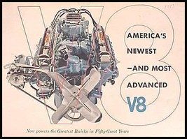 1953 Buick V8 Color Brochure, Original GM - £15.42 GBP