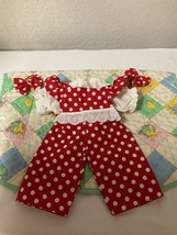Handmade Overalls Matching Blouse Bows For Cabbage Patch Kids Girl Dolls... - $30.00