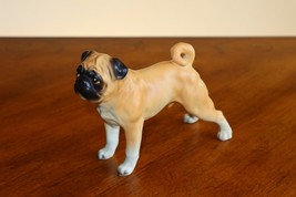 Vintage Lefton H3679 Porcelain Pug Dog Figurine Japan Standing Realistic... - $21.95