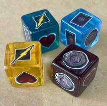 Harry Potter Hogwarts Battle All 4 Hogwarts House Dice Official Game Pieces - £14.32 GBP